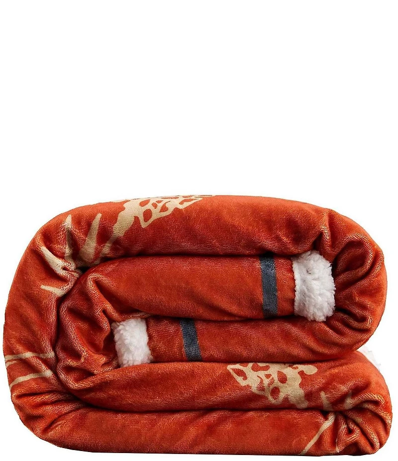 Indigo Hill by HiEnd Accents Marfa Campfire Sherpa-Backed Throw Sunset Rider