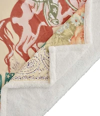Indigo Hill by HiEnd Accents Rodeo Revival #double;Long Live Cowgirls#double; Campfire Sherpa Throw