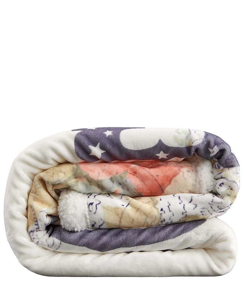 Indigo Hill by HiEnd Accents Rodeo Revival #double;Long Live Cowboys#double; Campfire Sherpa Throw Blanket