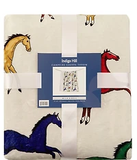 HiEnd Accents x Indigo Hill Wild Horses Campfire Sherpa Western Throw