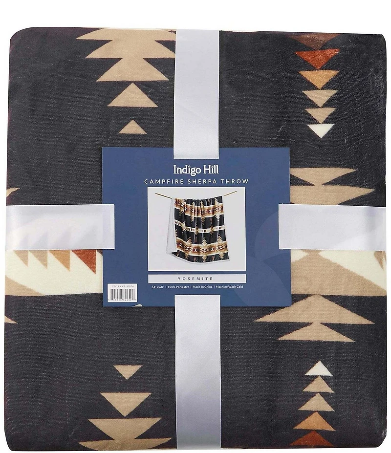 Indigo Hill by HiEnd Accents Yosemite Campfire Sherpa Throw
