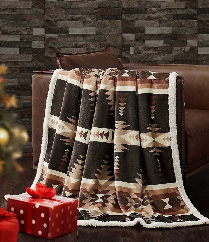 Indigo Hill by HiEnd Accents Yosemite Campfire Sherpa Throw
