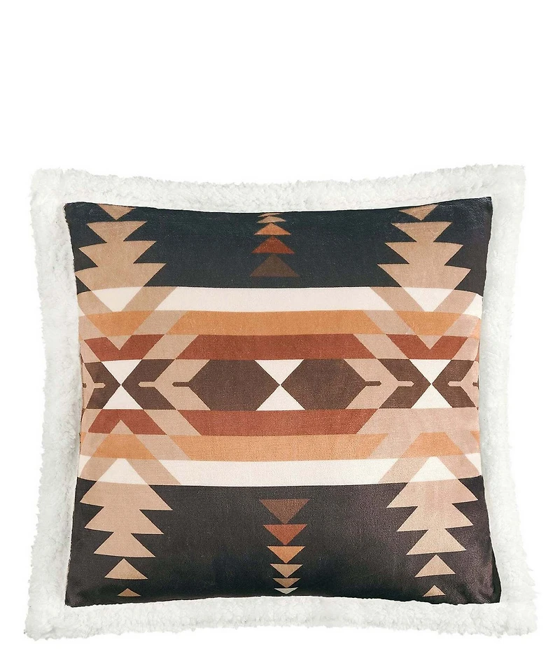 Indigo Hill by HiEnd Accents Yosemite Southwestern Campfire Sherpa Cozy Throw Set