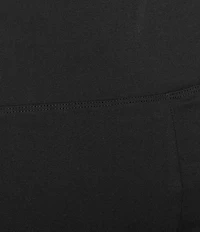 Intro Aimee Solid Suave Knit Straight Leg Tummy Control Coconut Button Hem Pull-On Pants