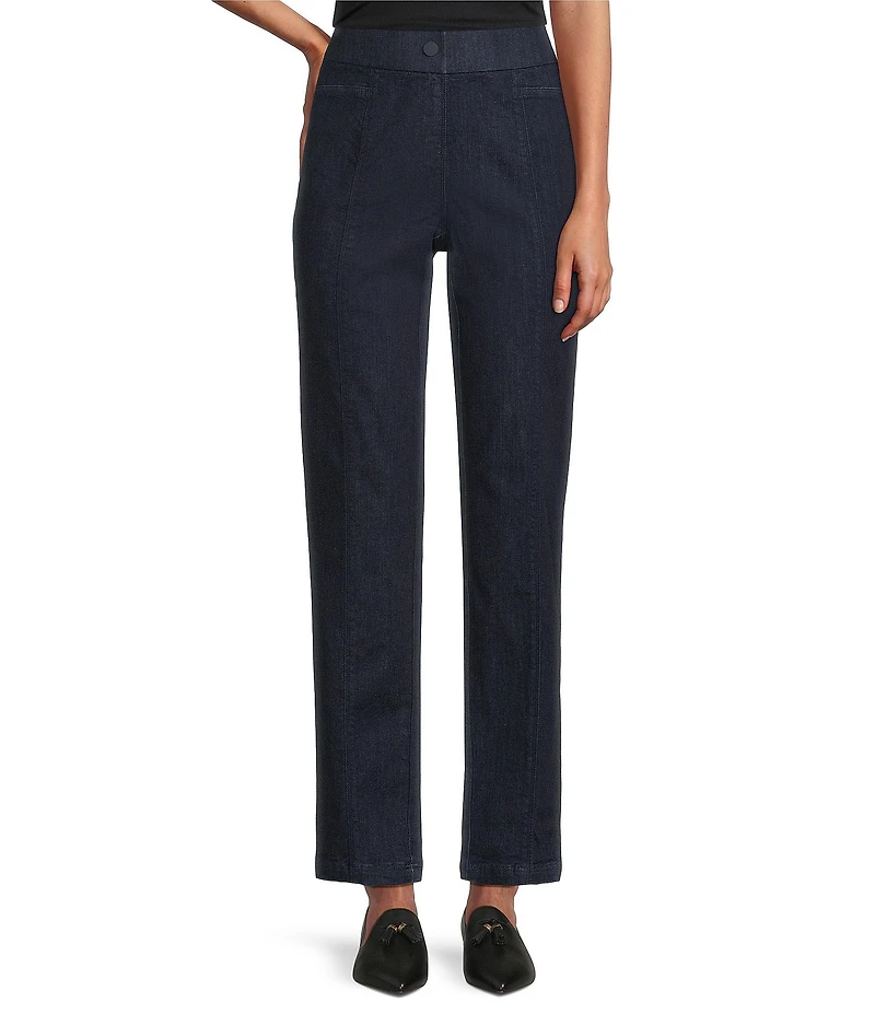 Intro Bella Straight Leg Pull-On Denim Pants
