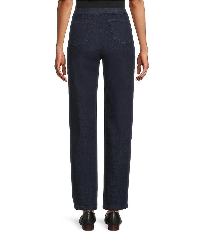 Intro Bella Straight Leg Pull-On Denim Pants