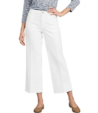 Intro Carrie Slub Stretch Tummy Control Wide Leg Pants