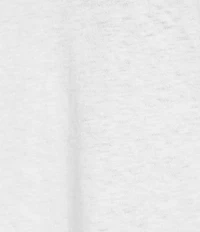 Intro Cotton Linen Blend Embroidered Lace V-Neck Short Sleeve Tee
