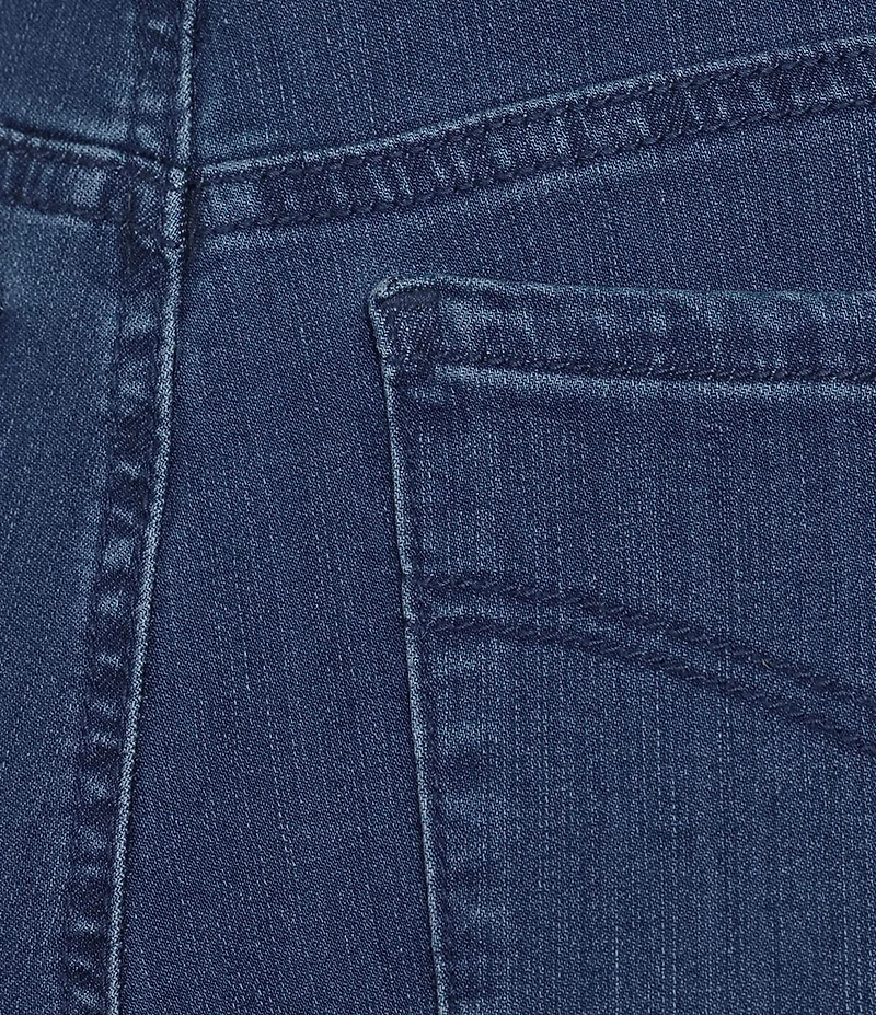 Intro Dahlia Solid Pull-On Skimmer Denim Shorts