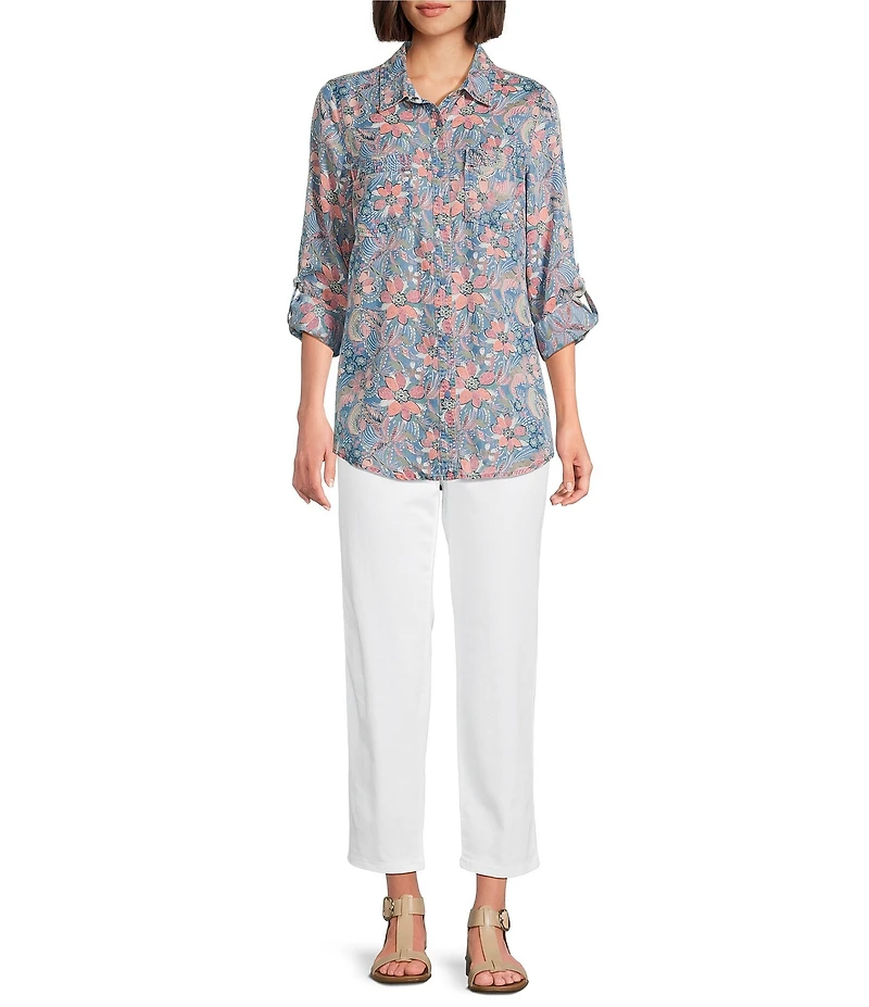 Intro Dahlia Tummy Control Pull-On Slim Ankle Pants