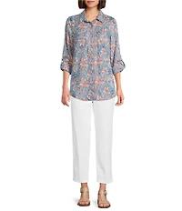 Intro Dahlia Tummy Control Pull-On Slim Ankle Pants