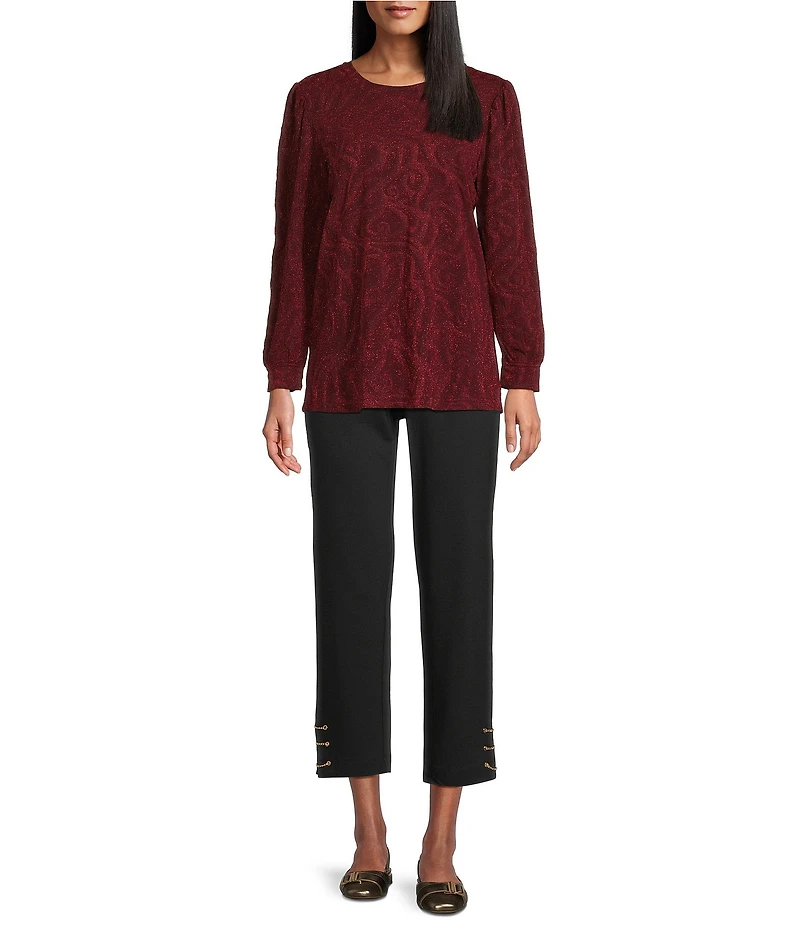 Intro Double Knit Pull-On Straight Leg Pants