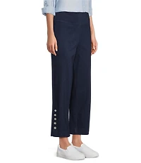 Intro Double Knit Straight Leg Traveler Pull-On Ankle Denim Pants