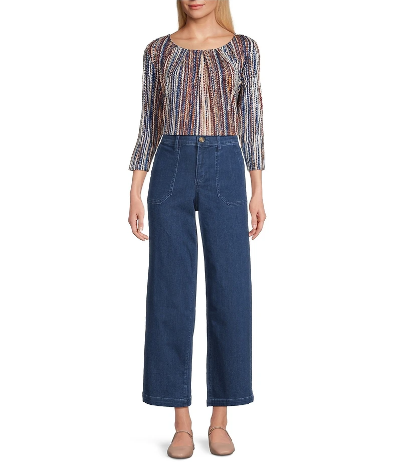 Intro Kendall Freedom Denim Relaxed Cropped Pants