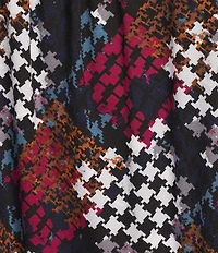 Intro Knit Jersey 3/4 Sleeve Pleated Neck Tee