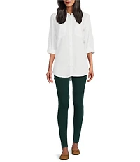 Intro Knit Straight Leg Pull-On Tummy Control Cargo Leggings