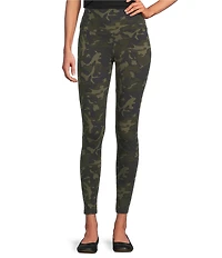 Intro Love The Fit Suave Knit Green Camo Tummy Control Pull-On Leggings