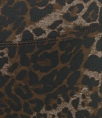 Intro Love The Fit Suave Knit Textured Animal Tummy Control Pull-On Leggings