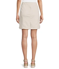 Intro Nia Denim Button Hem Pull-On Skort