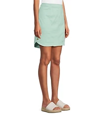 Intro Nia Denim Button Hem Pull-On Skort