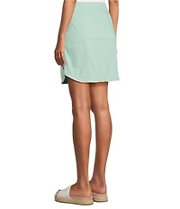 Intro Nia Denim Button Hem Pull-On Skort