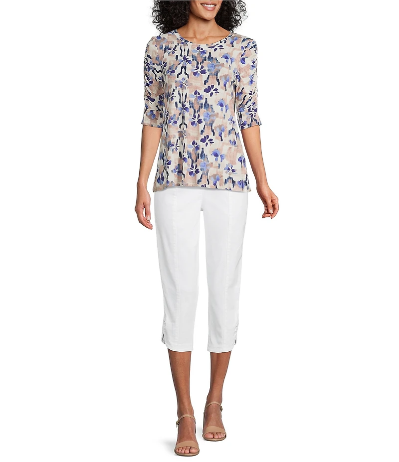 Intro Nia Freedom Denim Pull-On Capri Pants