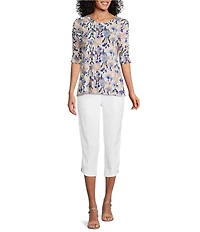 Intro Nia Freedom Denim Pull-On Capri Pants