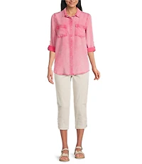 Intro Nia Freedom Denim Pull-On Capri Pants