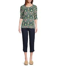 Intro Nia Freedom Denim Pull-On Capri Pants