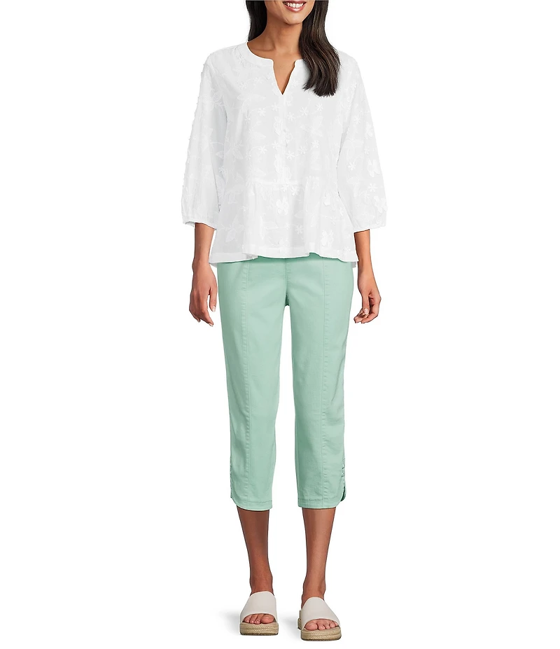 Intro Nia Freedom Denim Pull-On Capri Pants