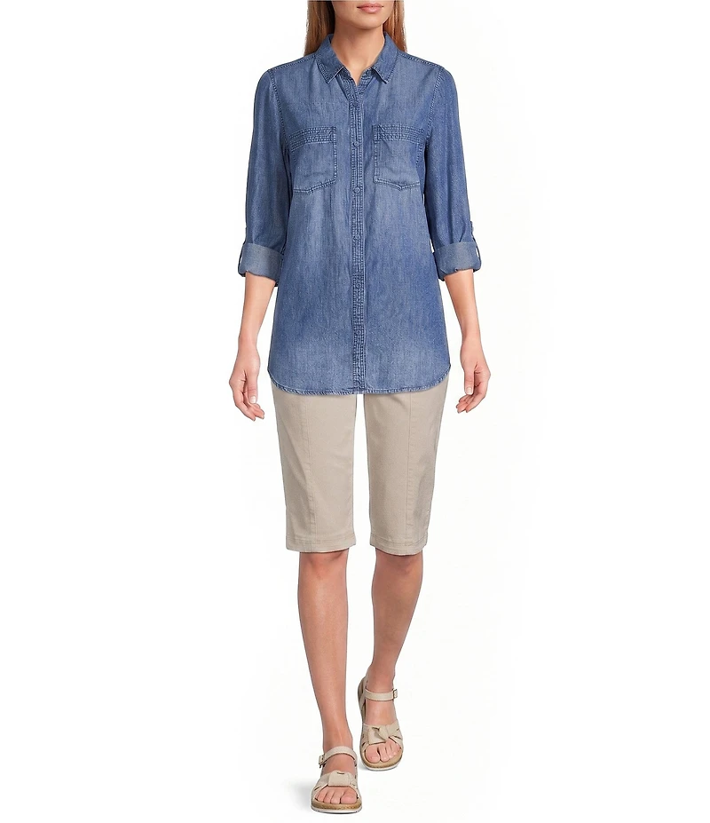 Intro Nia Freedom Skimmer Pull-On Crop Capri Pants