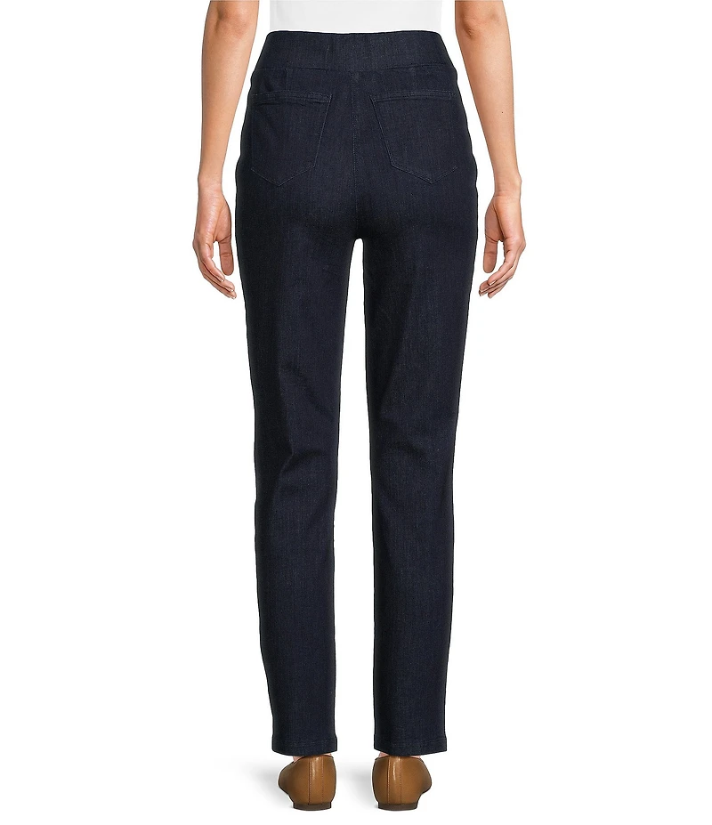 Intro Petite Size Bella Straight Leg Pull-On Denim Pant