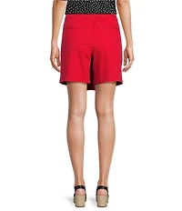 Intro Petite Size Dahlia Solid Denim Wrap Skort