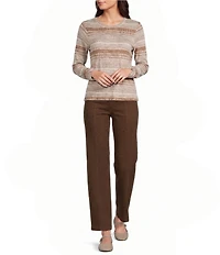 Intro Petite Size Dallas Straight Leg Pull-On Pants