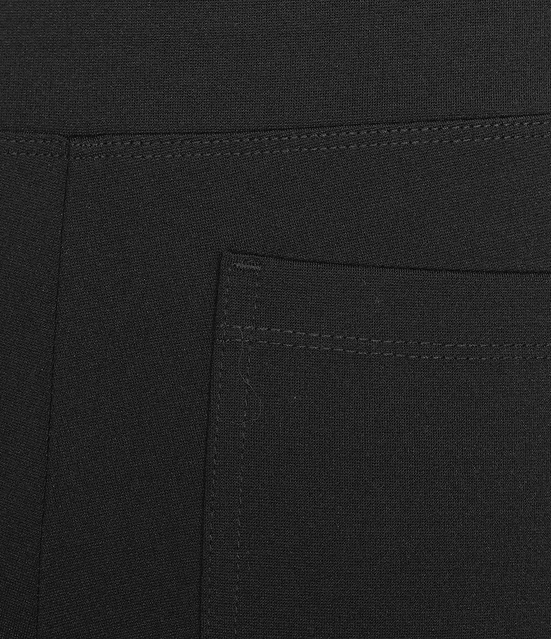 Intro Petite Size Double Knit Straight Leg Traveler Pull-On Ankle Pants