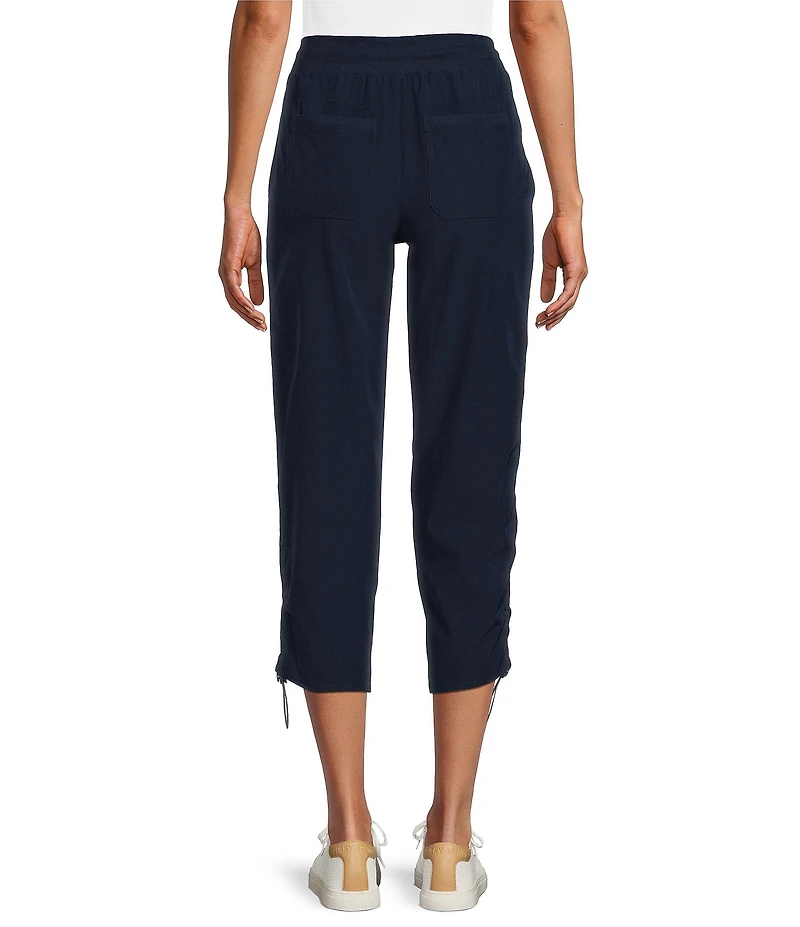 Intro Petite Size Janja Active Ease Bungee Adjustable Hem Capri Pull-On Pants