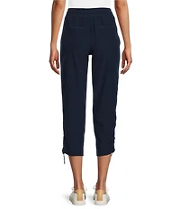 Intro Petite Size Janja Active Ease Bungee Adjustable Hem Capri Pull-On Pants