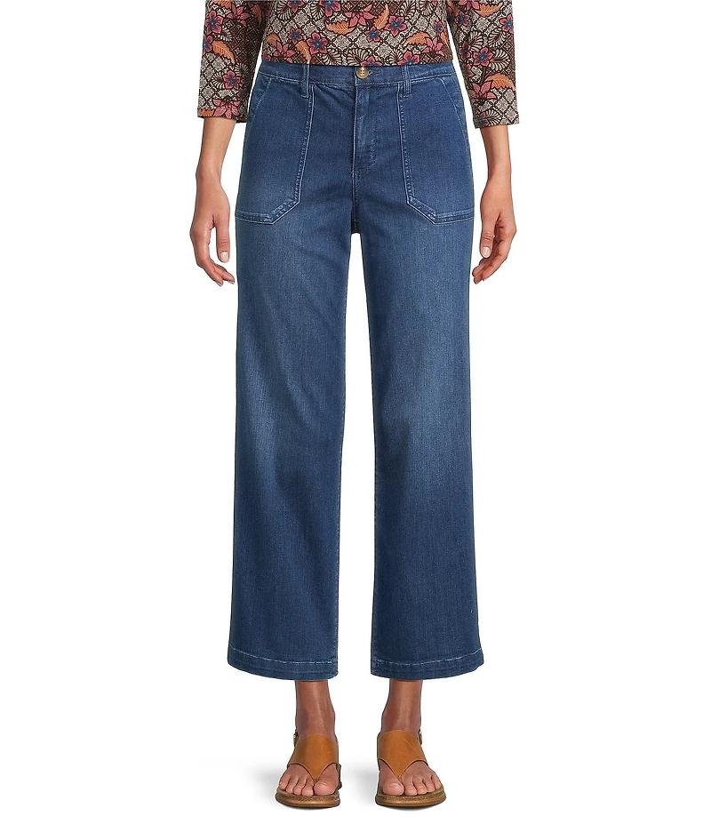 Intro Petite Size Kendall Freedom Denim Relaxed Cropped Jeans