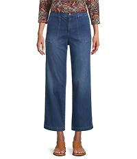 Intro Petite Size Kendall Freedom Denim Relaxed Cropped Jeans