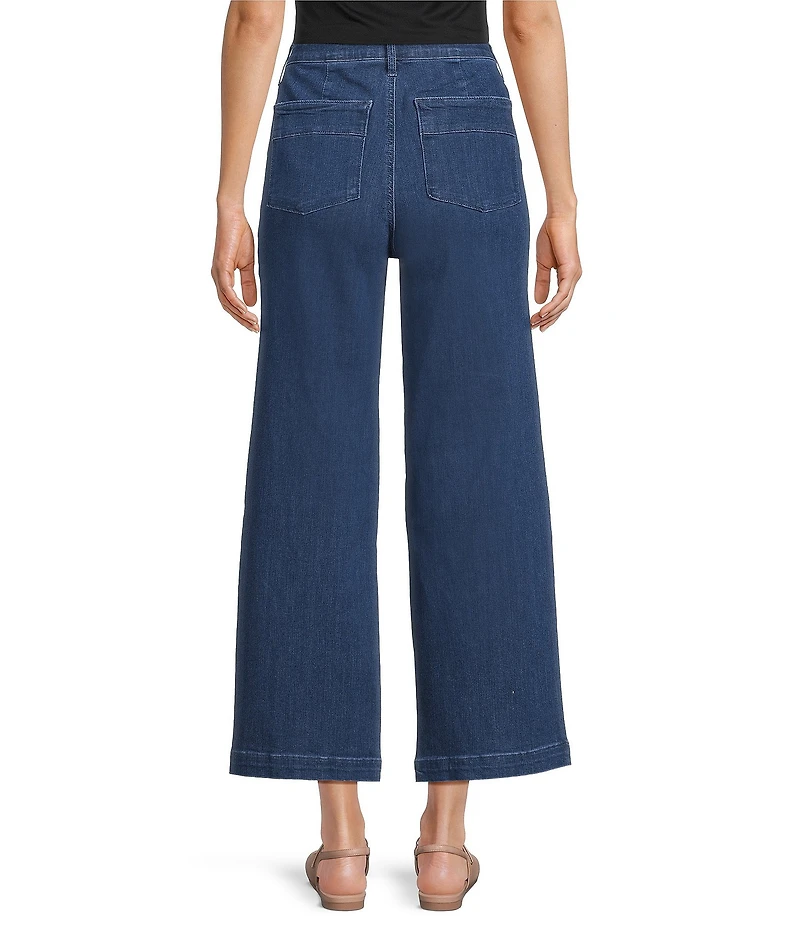 Intro Petite Size Kendall Freedom Denim Relaxed Cropped Pants