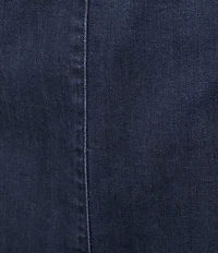 Intro Petite Size Nia Denim Tummy Control Waist Pull-On Pencil Skirt