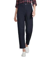 Intro Petite Size Sidney Crop Barrel Leg Pants