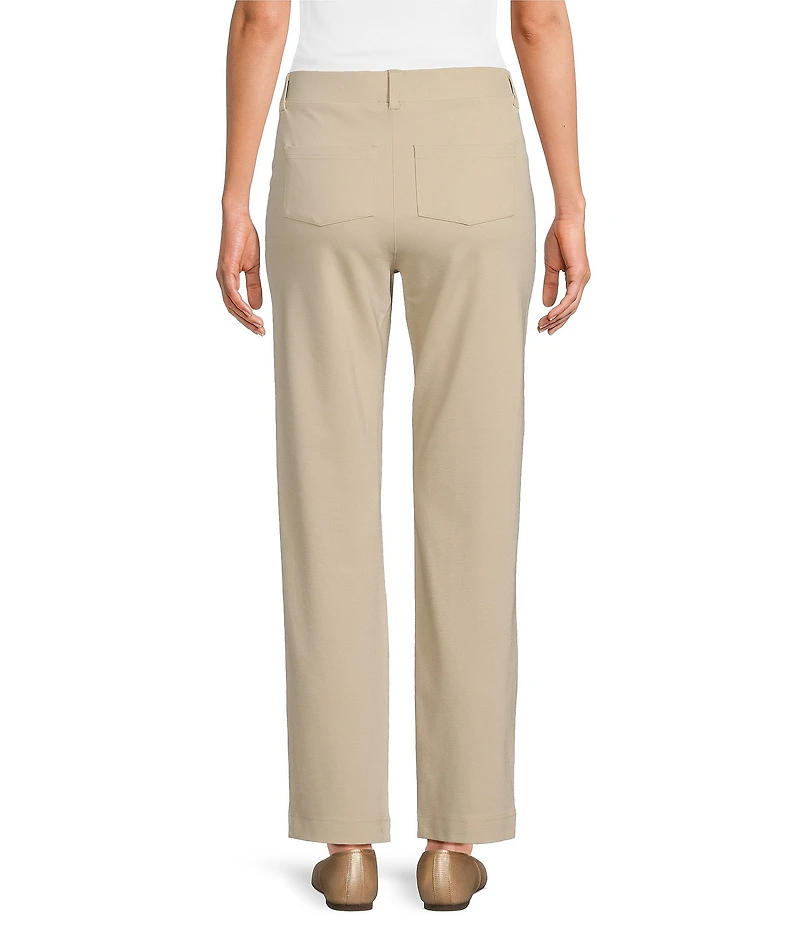 Intro Petite Size Stella Breezy Knit Slimming Comfort Waist Pull-On Ankle Pants