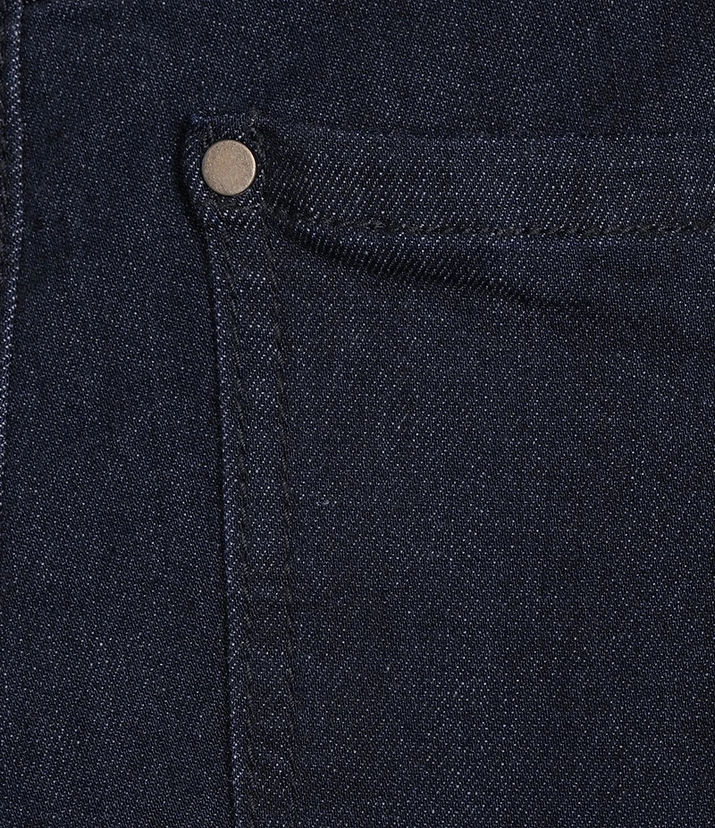 Intro Petite Size Tummy Control Grommet Tab Hem Denim Pull-On Bermuda Shorts