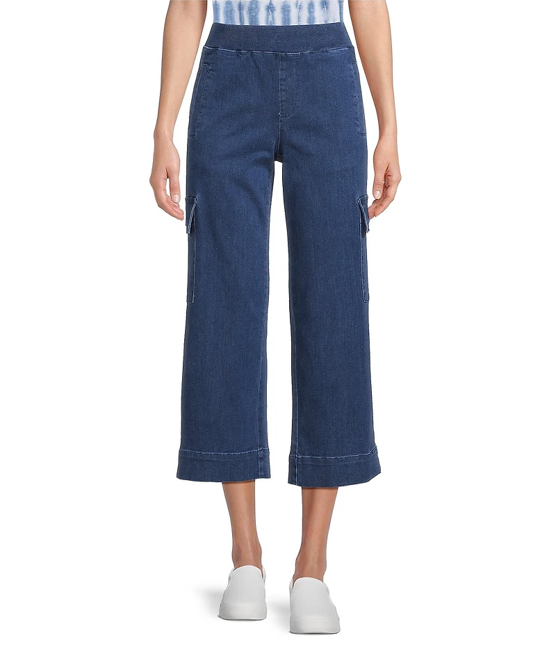 Intro Pheobe Freedom Denim Pull-On Capri Cargo Pants