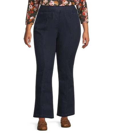 Intro Plus Size Bella Freedom Denim Pull-On Baby Boot Leg Pants