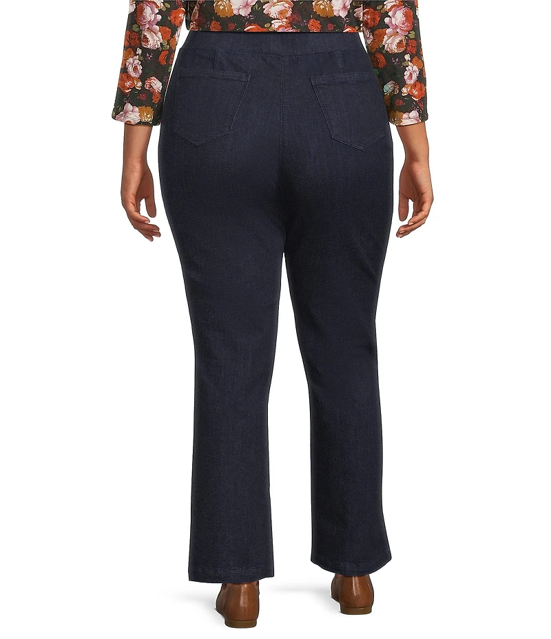 Intro Plus Size Bella Freedom Denim Pull-On Baby Boot Leg Pants