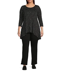 Intro Plus Size Bella Double Knit Boot Leg Pull-On Pants