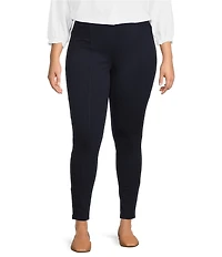 Intro Plus Size Bella Solid Double Knit Slim Her Leggings