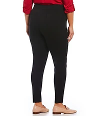 Intro Plus Size Bella Solid Double Knit Slim Her Leggings